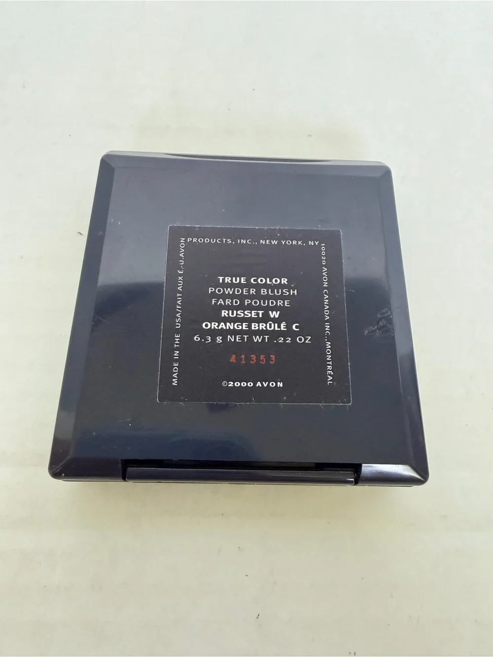 Discontinued Avon True Color Powder Blush in Russet/Orange Brûlée 0.22oz Compact